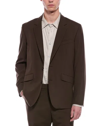 Rag & Bone Butler Ripstop Wool-blend Blazer In Brown