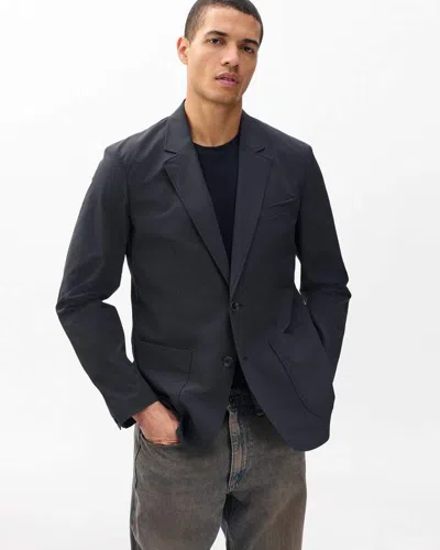 Rag & Bone Butler Stretch Nylon Blazer In Black