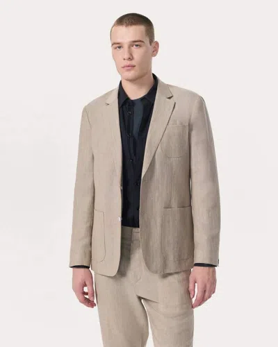 Rag & Bone Butler Wool-blend Blazer In Brown