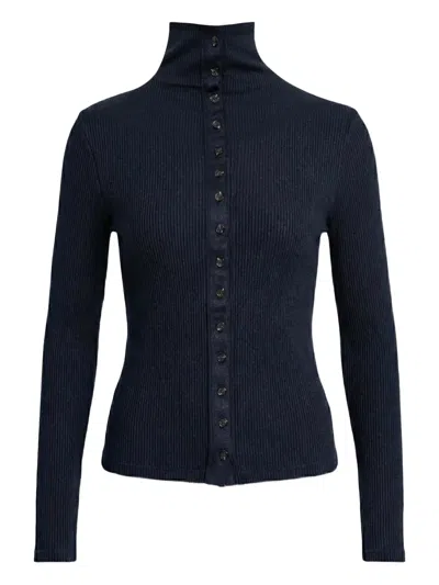 Rag & Bone The Knit Cardigan Sweater In Blue