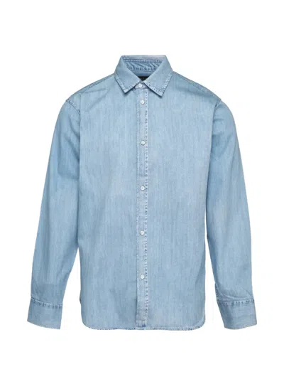 Rag & Bone Button-down Denim Shirt In Blue