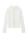 Rag & Bone Buttoned Collared Knitwear In White