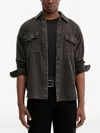 Rag & Bone Infuse Denim Slim Fit Button Down Shirt In Brown