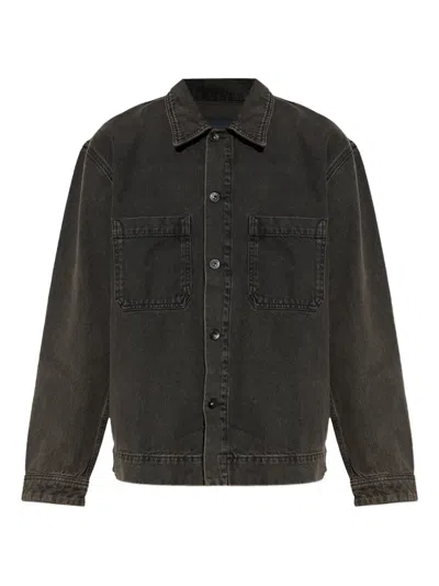 Rag & Bone Buttoned Pocket Shirt Jacket In Brown