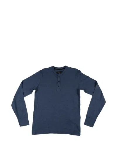 Rag & Bone Button-fastening T-shirt In Burgundy