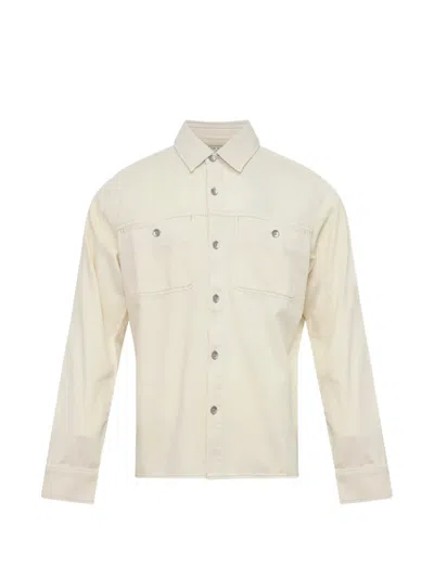 Rag & Bone Button-up Chest-pockets Shirt In Brown