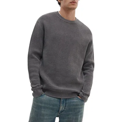 Rag & Bone Caden Washed Cotton Blend Sweater In Gray