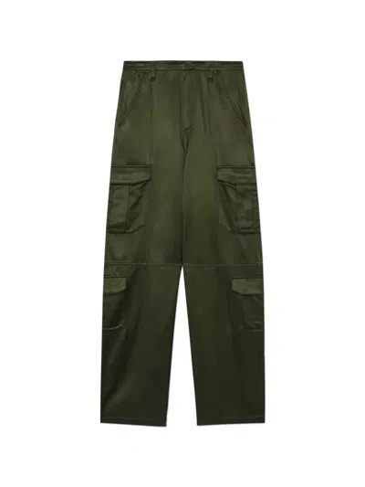 Rag & Bone Cailyn Cargo-pockets Straight-leg Trousers In Green