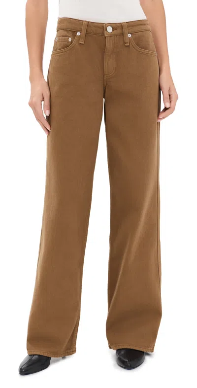 Rag & Bone Cam Full Straight Jeans Tabaccostn In Brown