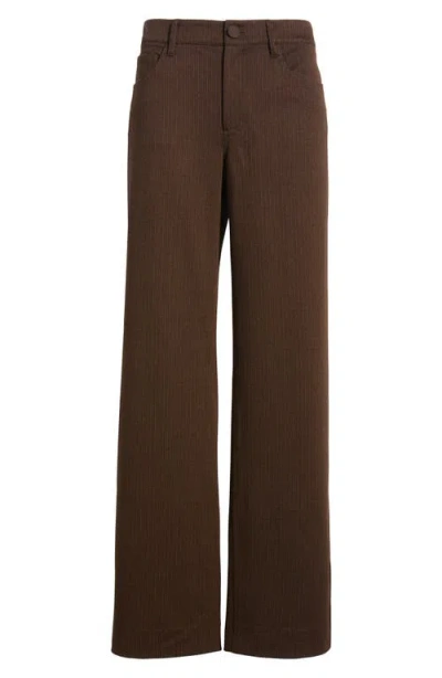 Rag & Bone Cam Jacquard Stretch Ponte Pants In Brown