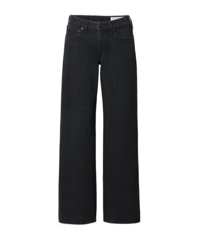 Rag & Bone Cam Loose-fit Straight-leg Jeans In Black