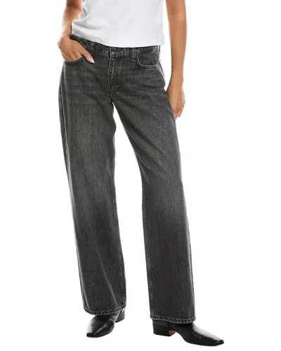 Rag & Bone Cam Low-rise Full Relaxed Straight Jean In Gray
