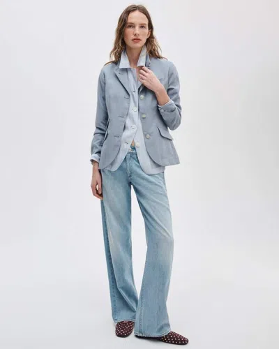 Rag & Bone Cam Relaxed Straight Jean In Blue