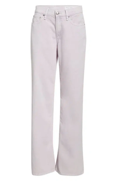 Rag & Bone Cam Straight Leg Flare Jeans In White