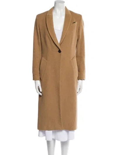 Pre-owned Rag & Bone Camel Hair Peacoat In Neutral