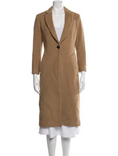 Pre-owned Rag & Bone Camel Leather Coat In Neutrals