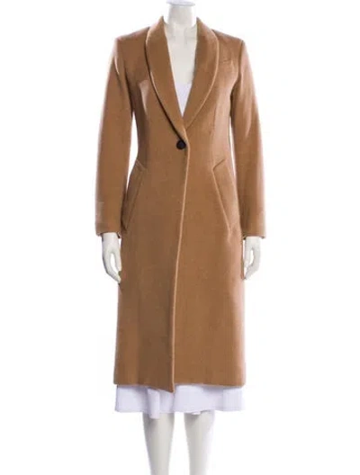 Pre-owned Rag & Bone Camel Leather Faux Fur Coat In Brown