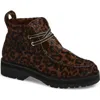 Rag & Bone Cameron Genuine Calf Hair Lace-up Boot In Animal Print