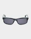 Rag & Bone Cameron Rectangular Sunglasses In Crystal Grey