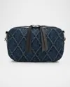 Rag & Bone Cami Quilted Denim Camera Crossbody Bag