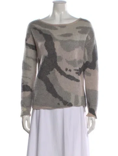 Pre-owned Rag & Bone Camouflage Print Crew Neck Sweater In Multi