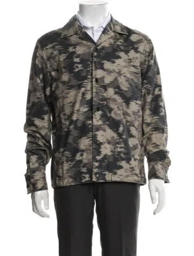 Pre-owned Rag & Bone Camouflage Print Jacket In Neutrals