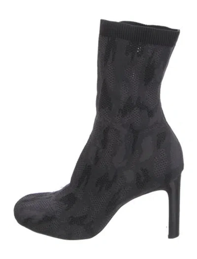 Pre-owned Rag & Bone Camouflage Print Sock Boots In Black/grey