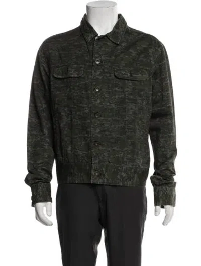 Pre-owned Rag & Bone Camouflage Print Utility Jacket In Multicolor