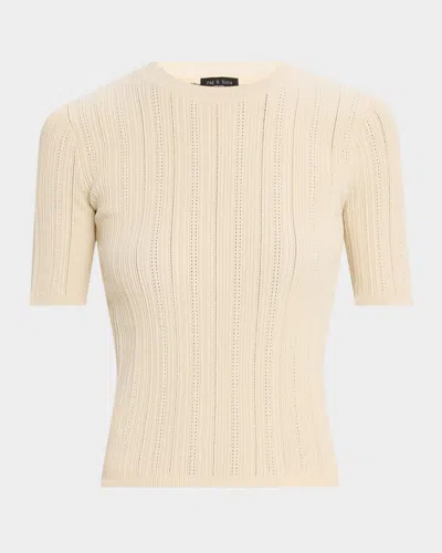 RAG & BONE CAMRYN POINTELLE TEE