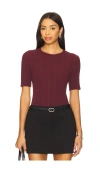 Rag & Bone Camryn Tee In Burgundy
