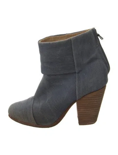 Pre-owned Rag & Bone Canvas Boots In Blue