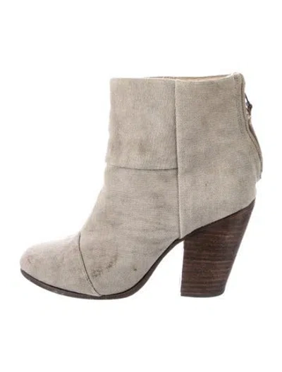 Pre-owned Rag & Bone Canvas Boots In Gray