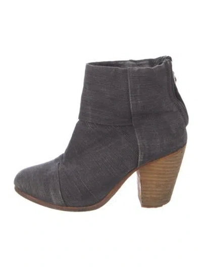 Pre-owned Rag & Bone Canvas Boots In Gray