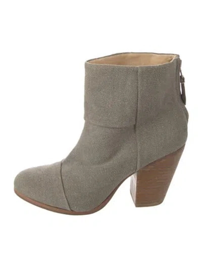 Pre-owned Rag & Bone Canvas Boots In Grey
