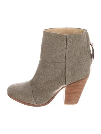 Pre-owned Rag & Bone Canvas Boots In Grey