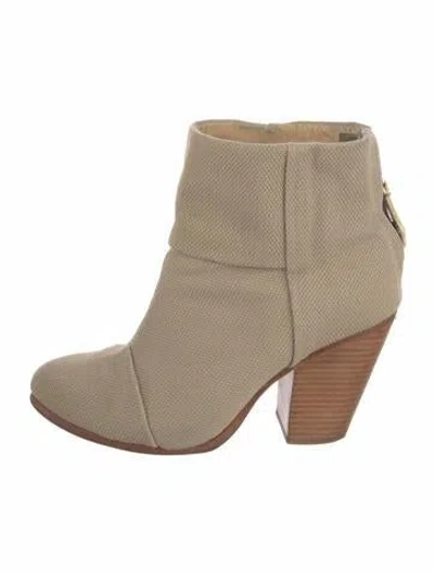 Pre-owned Rag & Bone Canvas Boots In Neutral