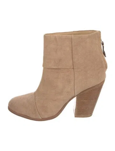 Pre-owned Rag & Bone Canvas Boots In Neutral