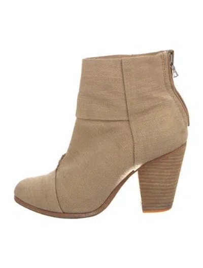 Pre-owned Rag & Bone Canvas Boots In Neutral