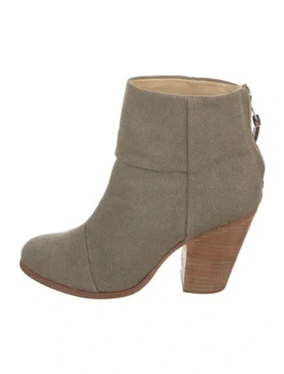 Pre-owned Rag & Bone Canvas Boots In Neutral