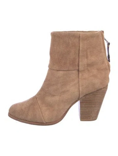 Pre-owned Rag & Bone Canvas Boots In Neutral