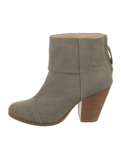 Pre-owned Rag & Bone Canvas Boots In Neutral