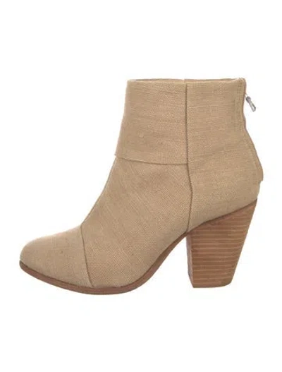 Pre-owned Rag & Bone Canvas Boots In Neutrals