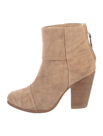 Pre-owned Rag & Bone Canvas Boots In Neutrals