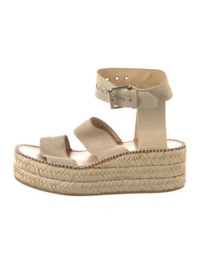 Pre-owned Rag & Bone Canvas Espadrilles In Yellow