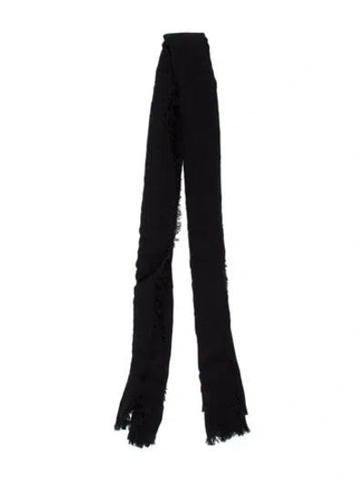 Pre-owned Rag & Bone Canvas Scarf In Black