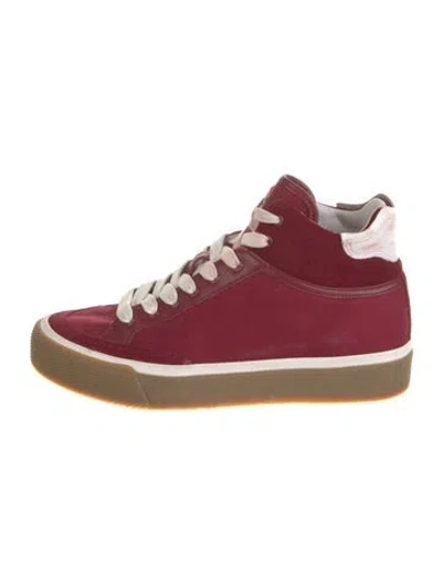 Pre-owned Rag & Bone Canvas Sneakers In Burgundy