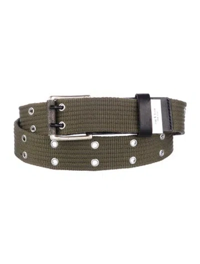 Pre-owned Rag & Bone Canvas Waist Belt In Green