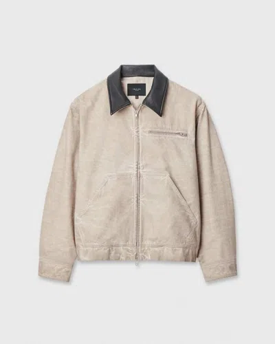 Rag & Bone Canvas Workwear Jacket In Oil Wash