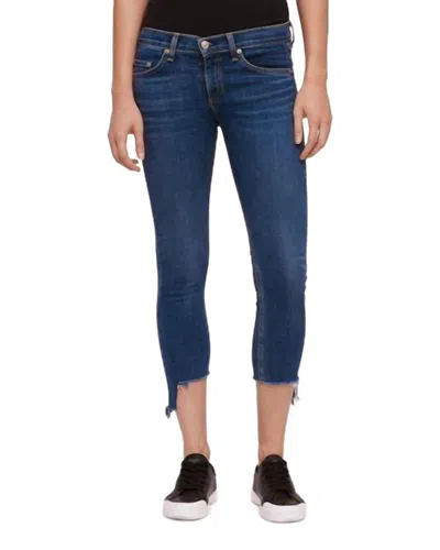 Rag & Bone Capri Denim Jean In Hampton In Blue