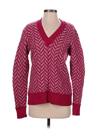 Pre-owned Rag & Bone Cardigan Sweater In Burgundy